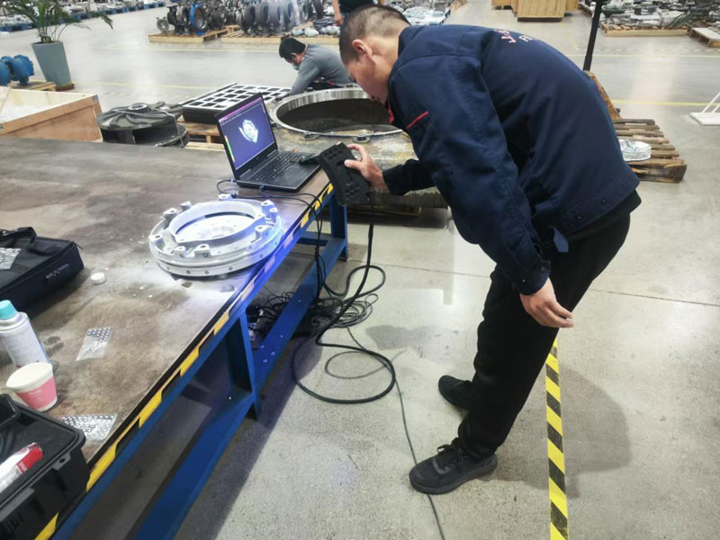 3D -laserskanning för pumputrymme delar